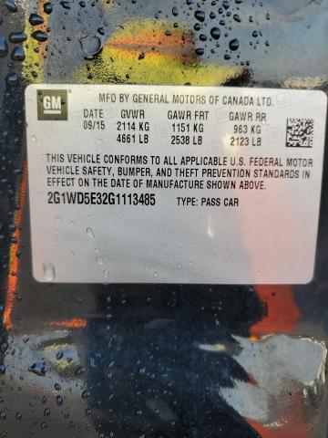 Photo 10 from auction – 2016 CHEVROLET IMPALA LIM with VIN 2G1WD5E32G1113485
