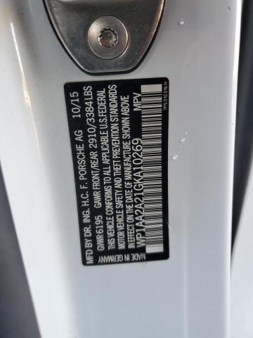 Photo 10 from auction – 2016 PORSCHE CAYENNE with VIN WP1AA2A21GKA10269