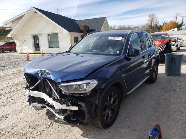 Photo 2 from auction – 2021 BMW X3 XDRIVE3 with VIN 5UXTY5C03M9G81594