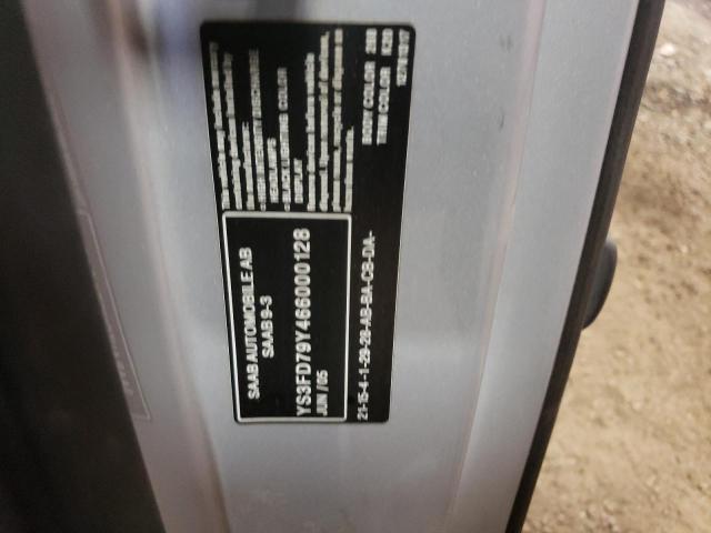 Photo 10 from auction – 2006 SAAB 9-3 with VIN YS3FD79Y466000128