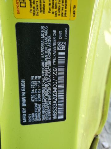 Foto 10 de la subasta – 2021 BMW M4 COMPETI con VIN WBS33AZ02MCG71232