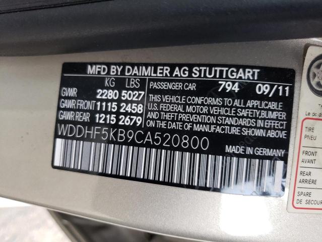 Photo 10 from auction – 2012 MERCEDES-BENZ E 350 with VIN WDDHF5KB9CA520800