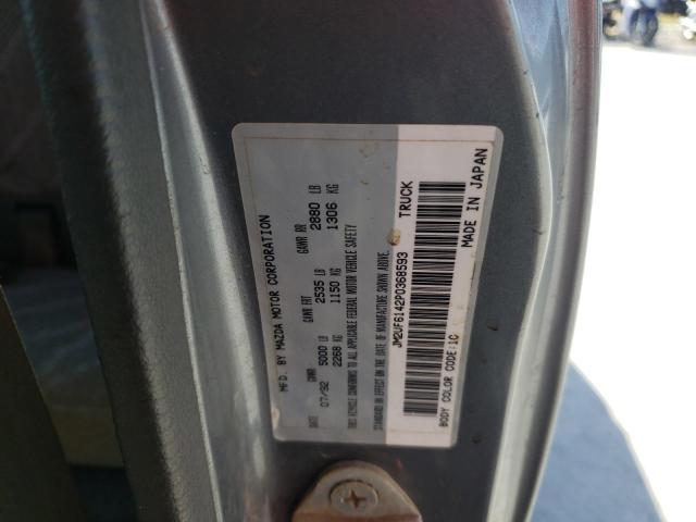 Photo 10 from auction – 1993 MAZDA B2600 CAB with VIN JM2UF6142P0368593