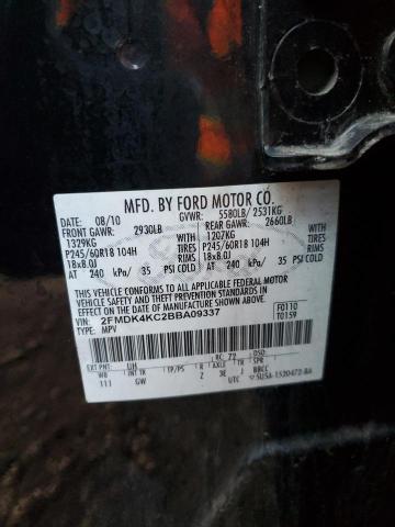 Photo 10 from auction – 2011 FORD EDGE LIMIT with VIN 2FMDK4KC2BBA09337