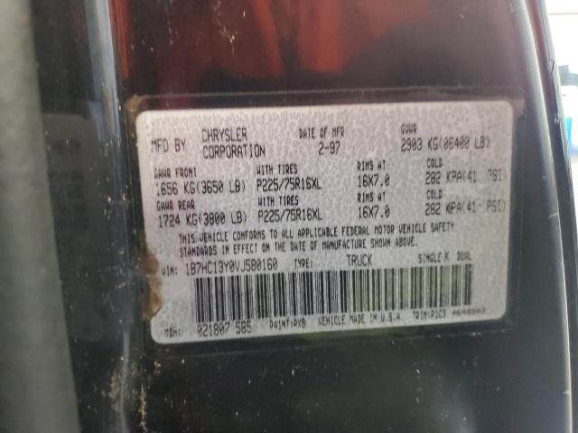 Photo 10 from auction – 1997 DODGE RAM 1500 with VIN 1B7HC13Y0VJ580160