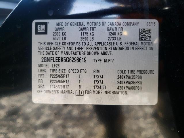 Photo 10 from auction – 2016 CHEVROLET EQUINOX LS with VIN 2GNFLEEK6G6298619