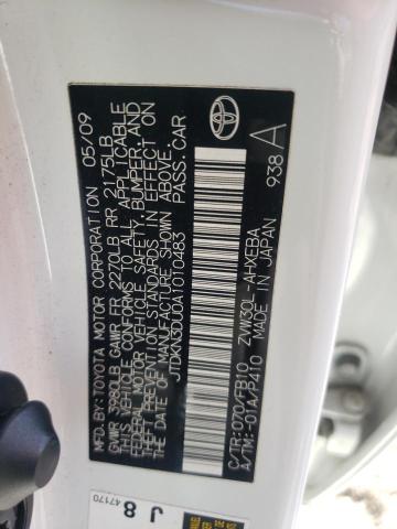 Photo 10 from auction – 2010 TOYOTA PRIUS with VIN JTDKN3DU0A1010483