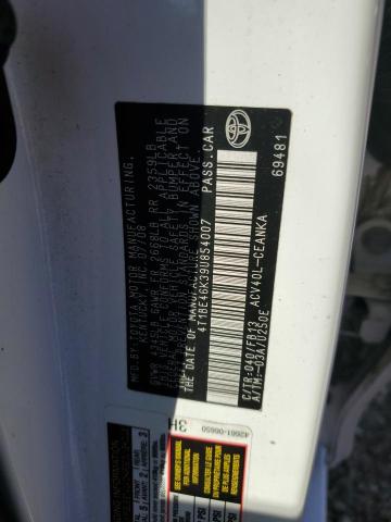 Photo 10 from auction – 2009 TOYOTA CAMRY BASE with VIN 4T1BE46K39U854007
