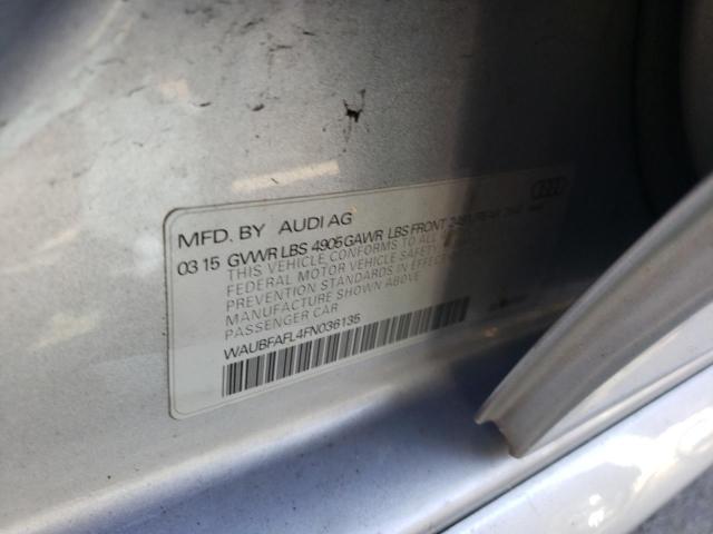 Photo 10 from auction – 2015 AUDI A4 PREMIUM with VIN WAUBFAFL4FN036135