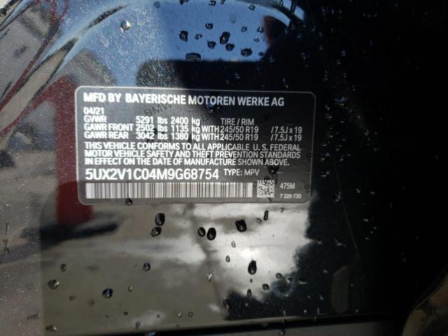 Photo 10 from auction – 2021 BMW X4 XDRIVE3 with VIN 5UX2V1C04M9G68754