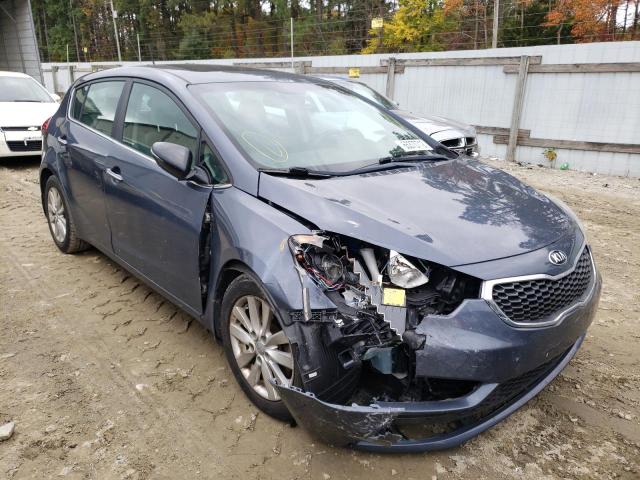 KIA FORTE EX 2014 with VIN KNAFX5A87E5171598 - Photo from auction