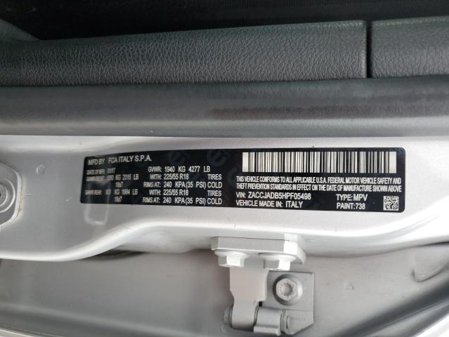 Photo 10 from auction – 2017 JEEP RENEGADE L with VIN ZACCJADB5HPF05498