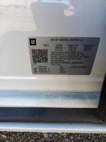 Photo 10 from auction – 2020 BUICK ENCLAVE AV with VIN 5GAEVCKW5LJ249484