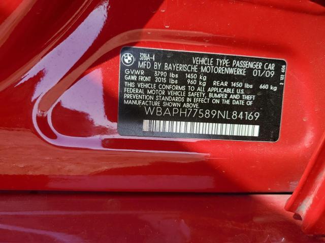 Photo 10 from auction – 2009 BMW 328 I with VIN WBAPH77589NL84169
