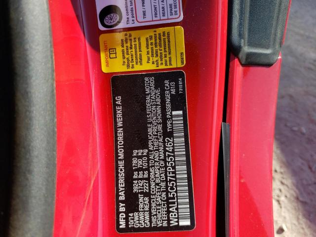 Photo 10 from auction – 2015 BMW Z4 SDRIVE2 with VIN WBALL5C57FP557462