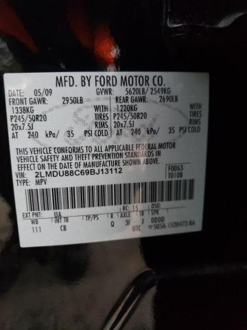 Photo 10 from auction – 2009 LINCOLN MKX with VIN 2LMDU88C69BJ13112