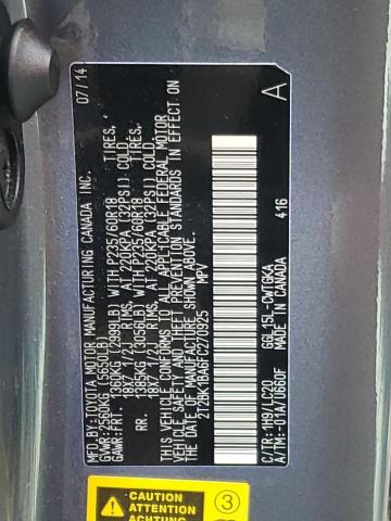 Photo 10 from auction – 2015 LEXUS RX 350 BAS with VIN 2T2BK1BA6FC270925