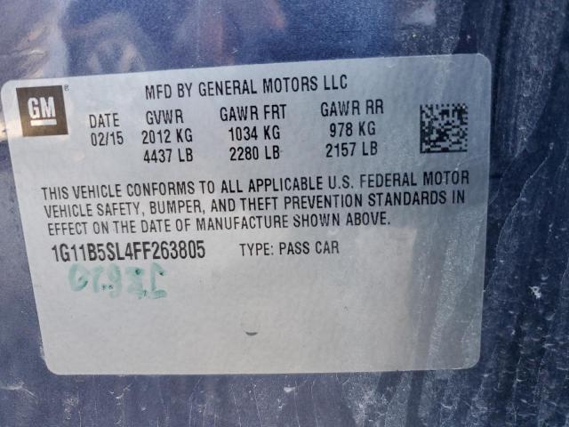 Photo 10 from auction – 2015 CHEVROLET MALIBU LS with VIN 1G11B5SL4FF263805