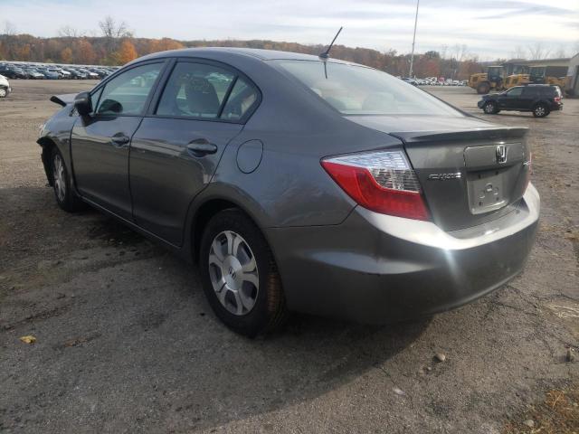 Photo 3 from auction – 2012 HONDA CIVIC HYBR with VIN JHMFB4F23CS000764