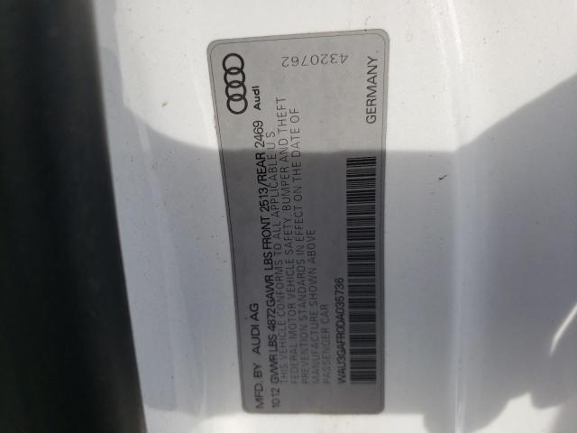 Photo 10 from auction – 2013 AUDI S5 PRESTIG with VIN WAU3GAFR0DA035736