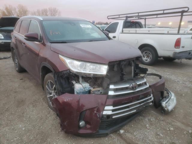 TOYOTA HIGHLANDER 2018 with VIN 5TDJZRFH8JS833104 - Photo from auction