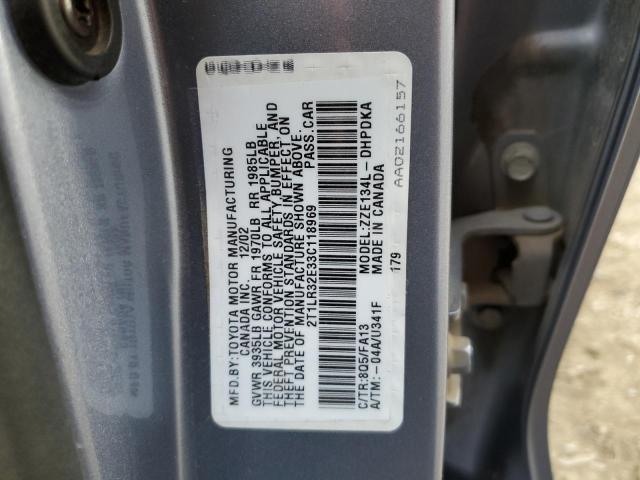 Photo 10 from auction – 2003 TOYOTA MATRIX with VIN 2T1LR32E33C118969