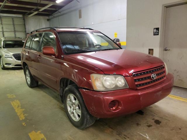 TOYOTA HIGHLANDER 2002 with VIN JTEGF21A620043482 - Photo from auction
