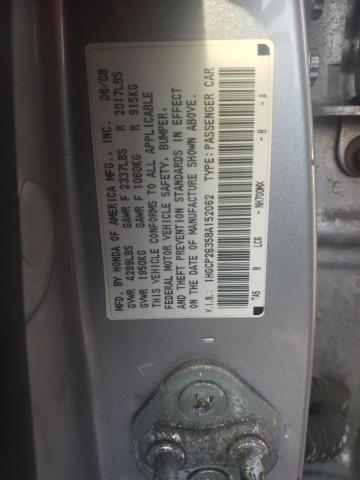 Photo 10 from auction – 2008 HONDA ACCORD with VIN 1HGCP26358A152062