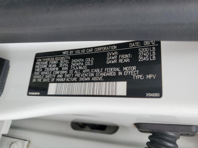 Photo 10 from auction – 2013 VOLVO XC60 3.2 with VIN YV4952DL6D2385774