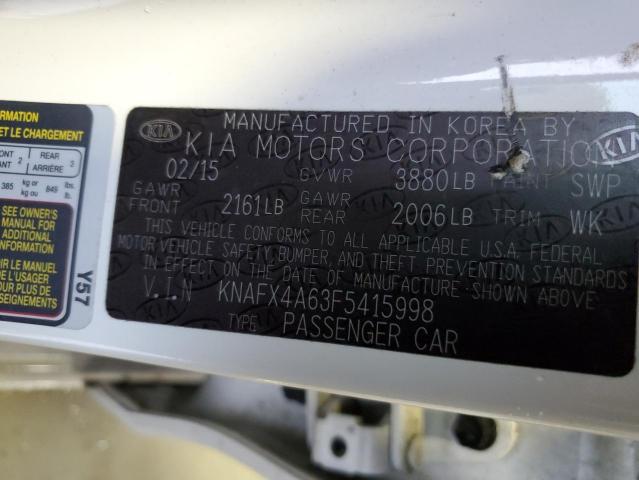 Photo 10 from auction – 2015 KIA FORTE LX with VIN KNAFX4A63F5415998