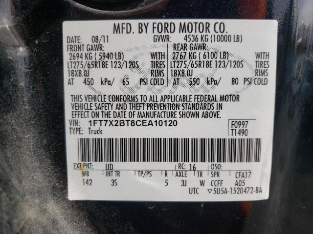 Photo 10 from auction – 2012 FORD F250 SUPER with VIN 1FT7X2BT8CEA10120