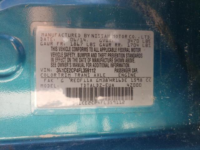 Photo 10 from auction – 2015 NISSAN VERSA NOTE with VIN 3N1CE2CP4FL359112