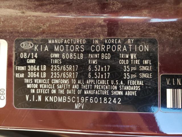 Photo 10 from auction – 2015 KIA SEDONA LX with VIN KNDMB5C19F6018242