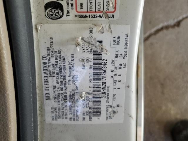 Photo 10 from auction – 2008 LINCOLN MKZ with VIN 3LNHM28T78R608462