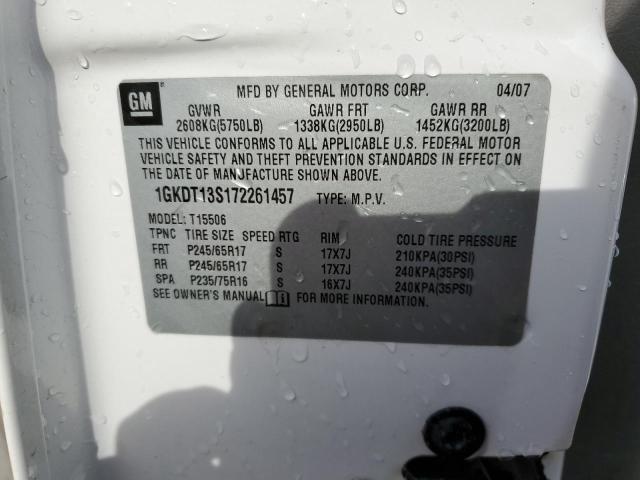 Photo 10 from auction – 2007 GMC ENVOY with VIN 1GKDT13S172261457