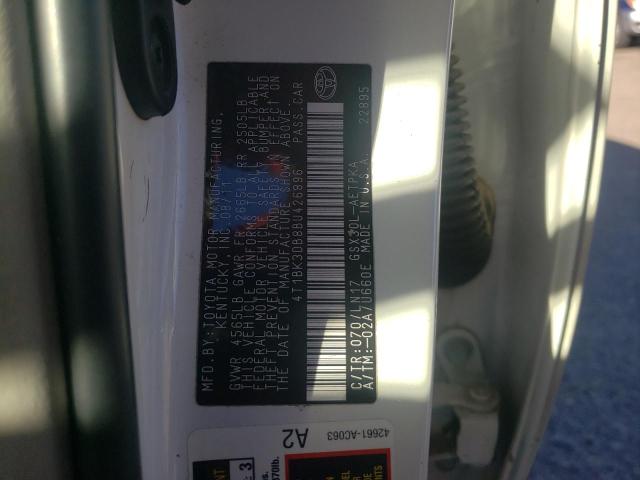 Photo 10 from auction – 2011 TOYOTA AVALON BAS with VIN 4T1BK3DB8BU426896