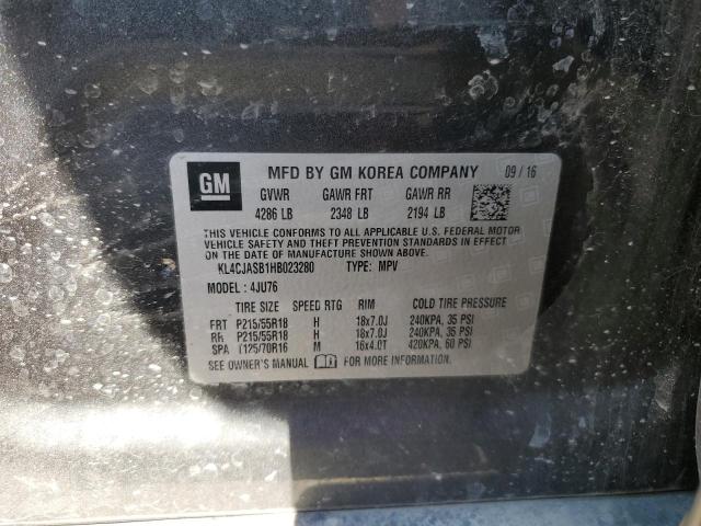 Photo 10 from auction – 2017 BUICK ENCORE PRE with VIN KL4CJASB1HB023280