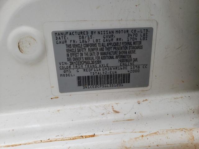 Photo 10 from auction – 2016 NISSAN VERSA NOTE with VIN 3N1CE2CP5GL351201