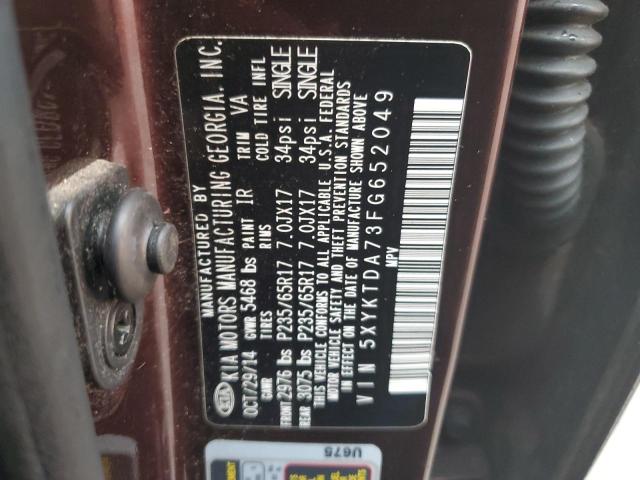 Photo 10 from auction – 2015 KIA SORENTO LX with VIN 5XYKTDA73FG652049