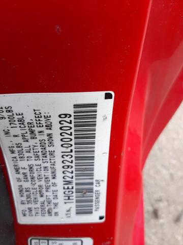 Photo 10 from auction – 2003 HONDA CIVIC EX with VIN 1HGEM22923L002029