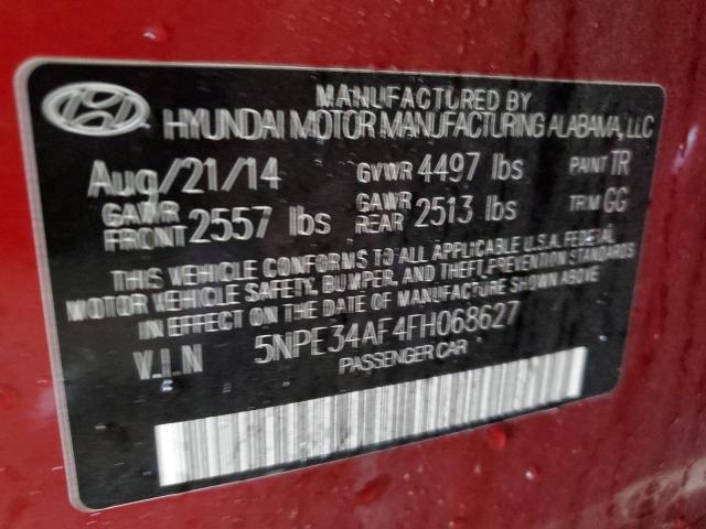 Photo 10 from auction – 2015 HYUNDAI SONATA SPO with VIN 5NPE34AF4FH068627