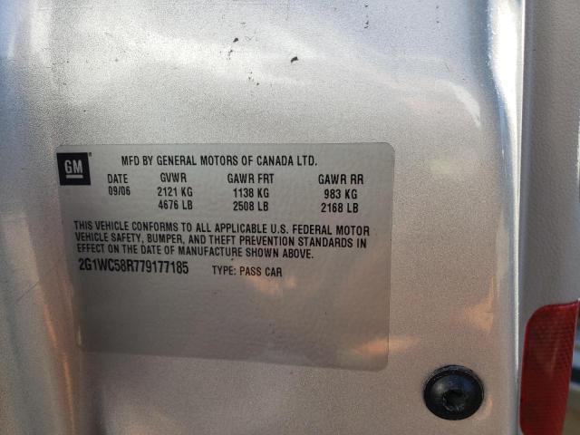 Photo 10 from auction – 2007 CHEVROLET IMPALA LT with VIN 2G1WC58R779177185