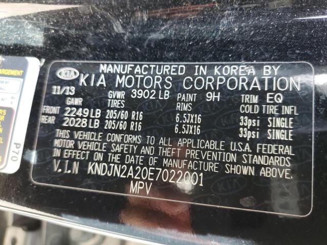 Photo 10 from auction – 2014 KIA SOUL with VIN KNDJN2A20E7022001