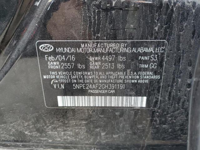 Photo 10 from auction – 2016 HYUNDAI SONATA SE with VIN 5NPE24AF2GH391191