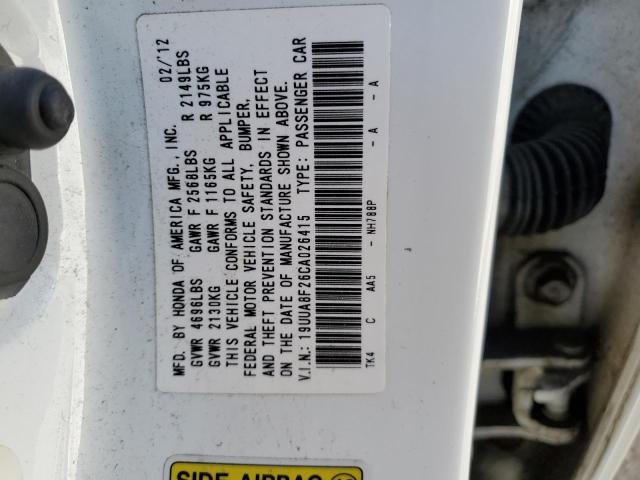 Photo 10 from auction – 2012 ACURA TL with VIN 19UUA8F26CA026415