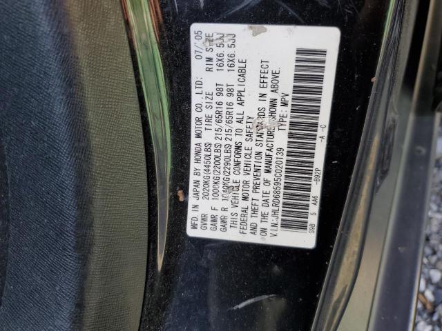 Photo 10 from auction – 2005 HONDA CR-V LX with VIN JHLRD68595C020139
