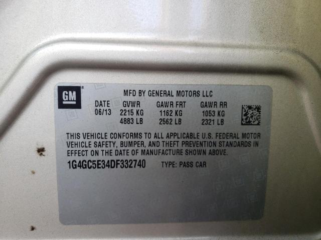 Photo 10 from auction – 2013 BUICK LACROSSE with VIN 1G4GC5E34DF332740