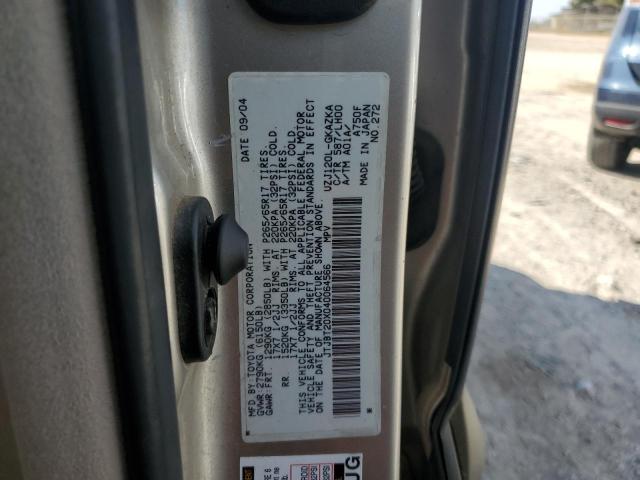 Photo 10 from auction – 2004 LEXUS GX 470 with VIN JTJBT20X040064566