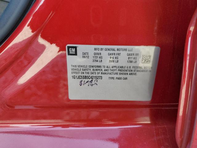 Photo 10 from auction – 2012 CHEVROLET SONIC LT with VIN 1G1JC5SB5C4215273