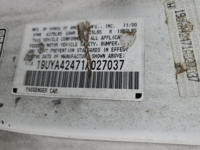 Photo 10 from auction – 2001 ACURA 3.2CL with VIN 19UYA42471A027037